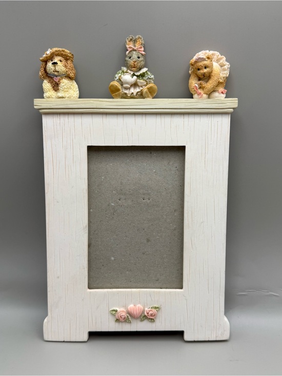 Figi Other - 1996 Figi 3D Friends Forever Topper Picture Frame 6x9” Nursery Photo 3x4.5”